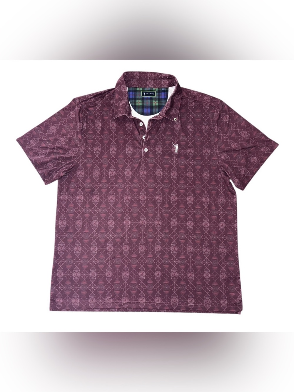 William Murray Polo Shirt Mens XXL Burgundy Red Hole-y One Golf Performance